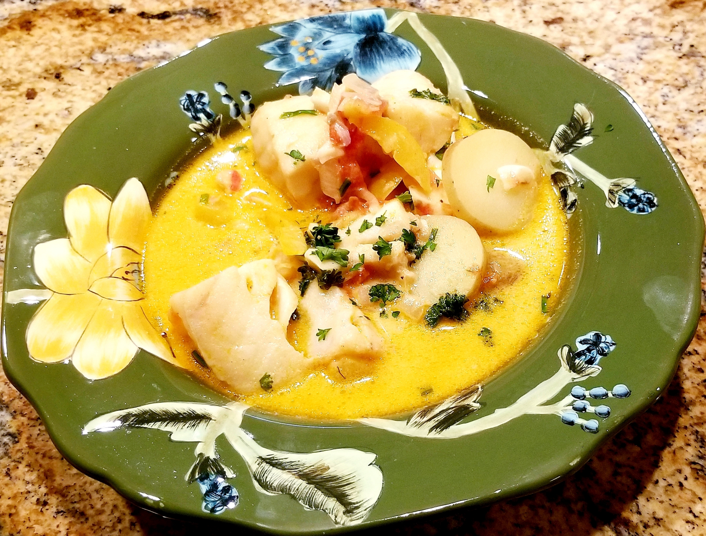 Fresh Cod and Potatoes in Coconut Milk | Cooking Brazilian